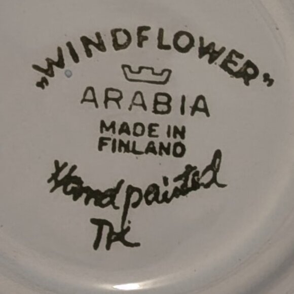 Vintage Arabia Finland Windflower Teacup and Saucer - Picture 6 of 9